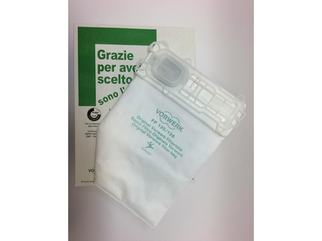 Sacchetti Originali Folletto VK 135/136 6 Pezzi 05034 + profumi Dovina